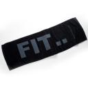 BLACK "FIT..." WORKOUT TOWEL